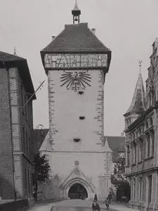 Tübinger Tor, 1910, Foto Gebr. Metz (Rechte: Haus der Geschichte Baden-Württemberg)
